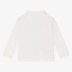 Mayoral Boys Ivory Cotton Polo Shirt Online