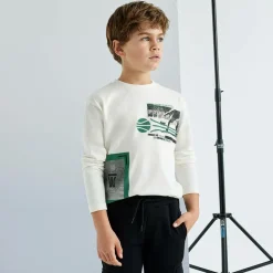 Mayoral Nukutavake Boys Ivory Cotton Top New