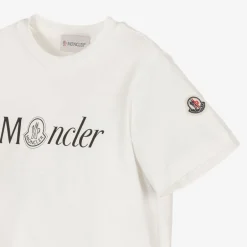 Moncler Enfant Boys Ivory Cotton T-Shirt Best