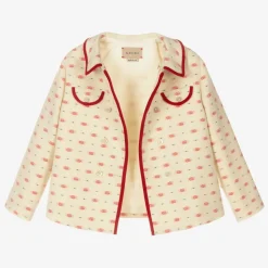 Gucci Boys Ivory GG Wool Jacket Hot