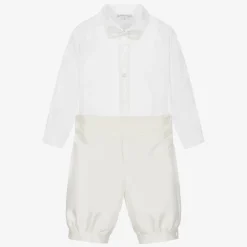 Beatrice amp; George Boys Ivory Knickerbocker Shorts Set Clearance