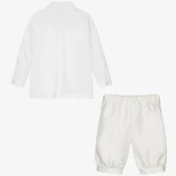Beatrice amp; George Boys Ivory Knickerbocker Shorts Set Clearance