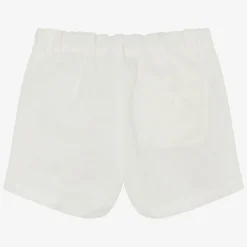 Bonpoint Boys Ivory Linen Shorts Online