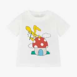 Stella McCartney Kids Boys Ivory Magic Cotton T-Shirt Hot