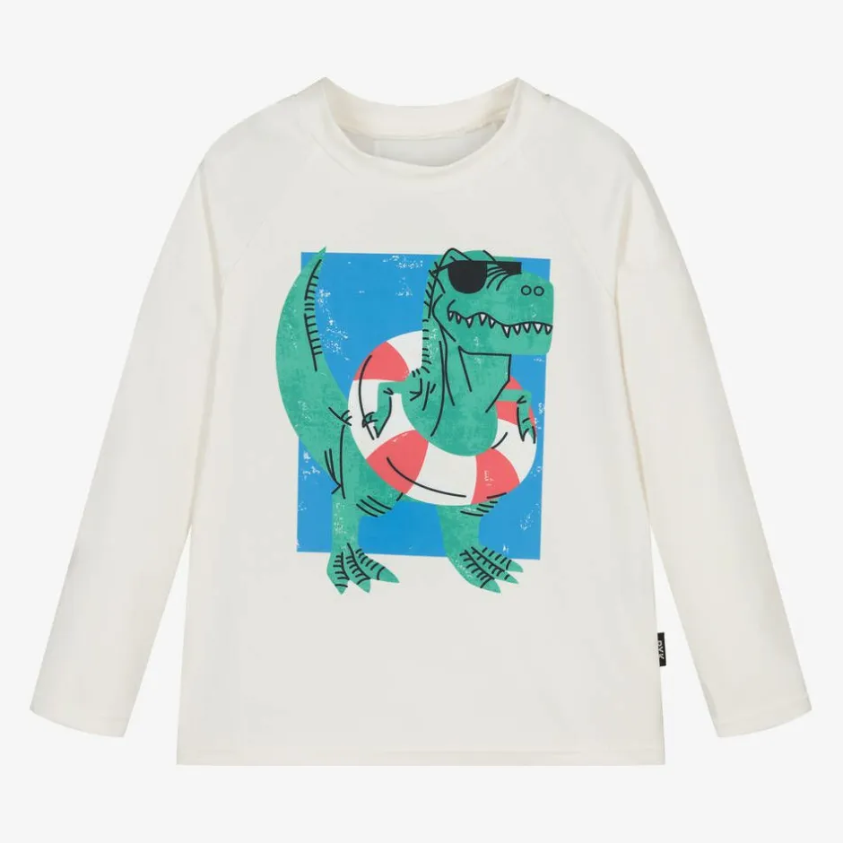 Rock Your Baby Boys Ivory Sun Protective Top (UPF50+) Hot