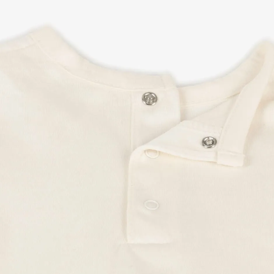 Carrément Beau Boys Ivory Tractor Print Organic Cotton Top Outlet