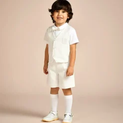 Beatrice amp; George Boys Ivory Viscose Shorts Suit Outlet