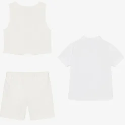 Beatrice amp; George Boys Ivory Viscose Shorts Suit Outlet