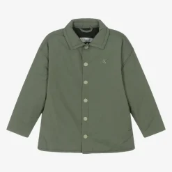 Calvin Klein Boys Khaki Green Padded Jacket Discount