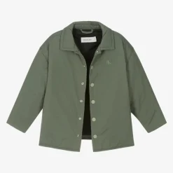Calvin Klein Boys Khaki Green Padded Jacket Discount