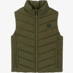 Mayoral Nukutavake Boys Khaki Green Puffer Gilet Sale