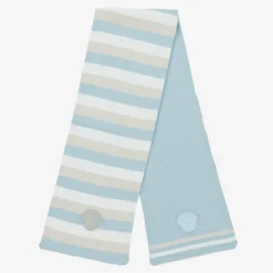 Mitch amp; Son Boys Light Blue Reversible Scarf (115cm) Hot