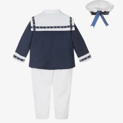 Andreeatex Boys Navy Blue & White Sailor Suit Hot