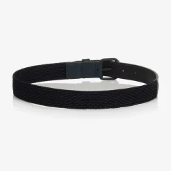 Emporio Armani Boys Navy Blue Braided Belt Hot