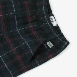 Il Gufo Boys Navy Blue Check Trousers Online
