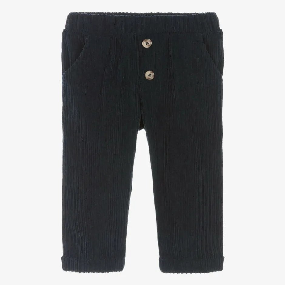 Everything Must Change Boys Navy Blue Corduroy Trousers Discount
