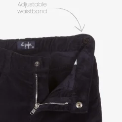 Il Gufo Boys Navy Blue Corduroy Trousers Discount