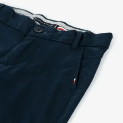 Tommy Hilfiger Boys Navy Blue Cotton Chino Trousers Outlet