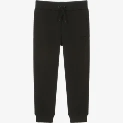 Emporio Armani Boys Navy Blue Cotton Eagle Joggers Best