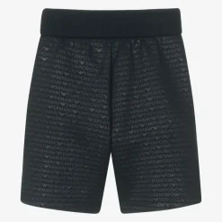 Emporio Armani Boys Navy Blue Cotton Jersey Shorts Discount