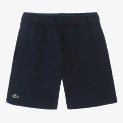 Lacoste Boys Navy Blue Cotton Jersey Shorts