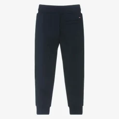 Tommy Hilfiger Boys Navy Blue Cotton Joggers Outlet