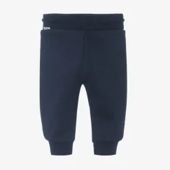 BOSS Boys Navy Blue Cotton Joggers Outlet