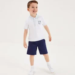 Beatrice amp; George Boys Navy Blue Cotton Shorts Online