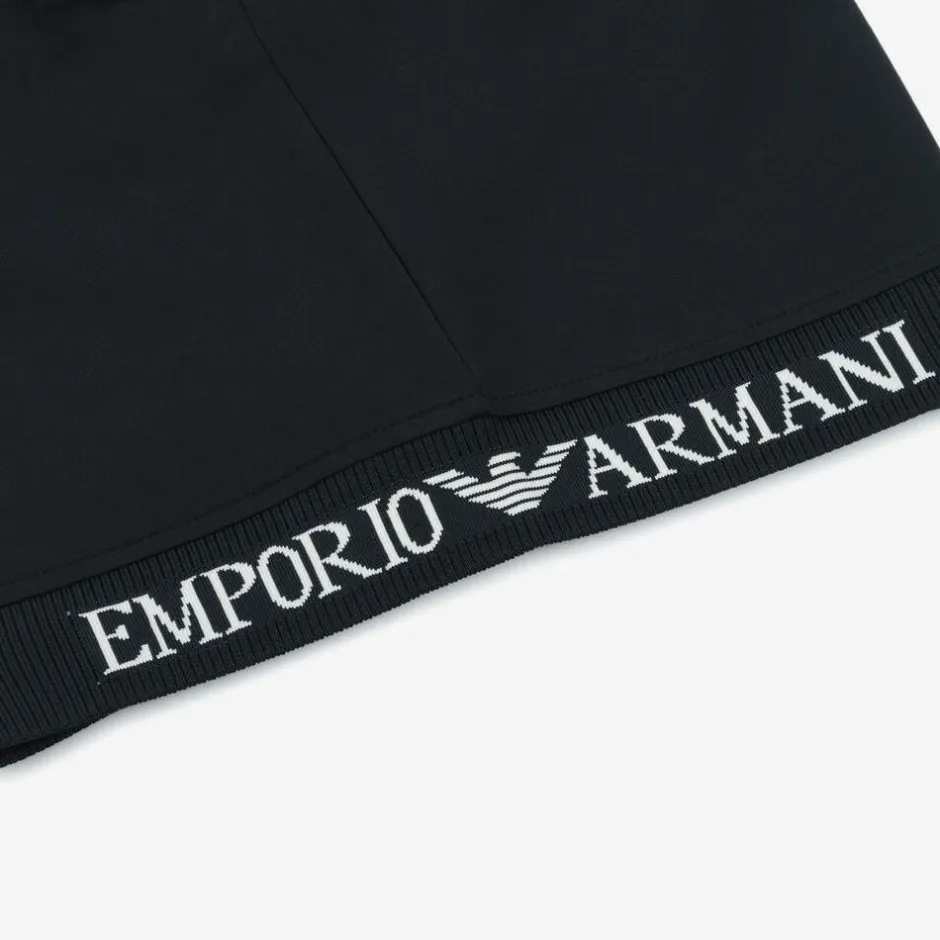 Emporio Armani Boys Navy Blue Cotton Sweatshirt