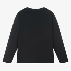 Moncler Enfant Boys Navy Blue Cotton Top Best
