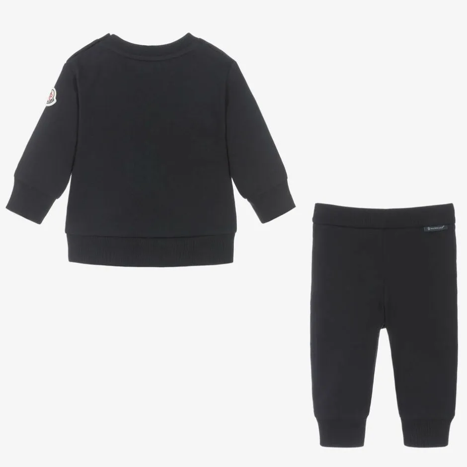 Moncler Enfant Boys Navy Blue Cotton Tracksuit New