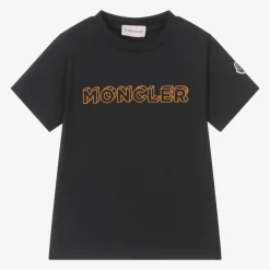 Moncler Enfant Boys Navy Blue Cotton T-Shirt Sale