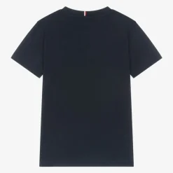 Tommy Hilfiger Boys Navy Blue Cotton T-Shirt Discount