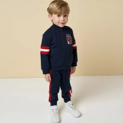 iDO Baby Boys Navy Blue Cotton Varsity Tracksuit Sale