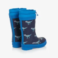 Hatley Boys Navy Blue Dinosaur Rain Boots Sale