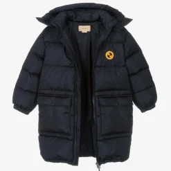 Gucci Boys Navy Blue Down-Fill GG Puffer Coat Discount
