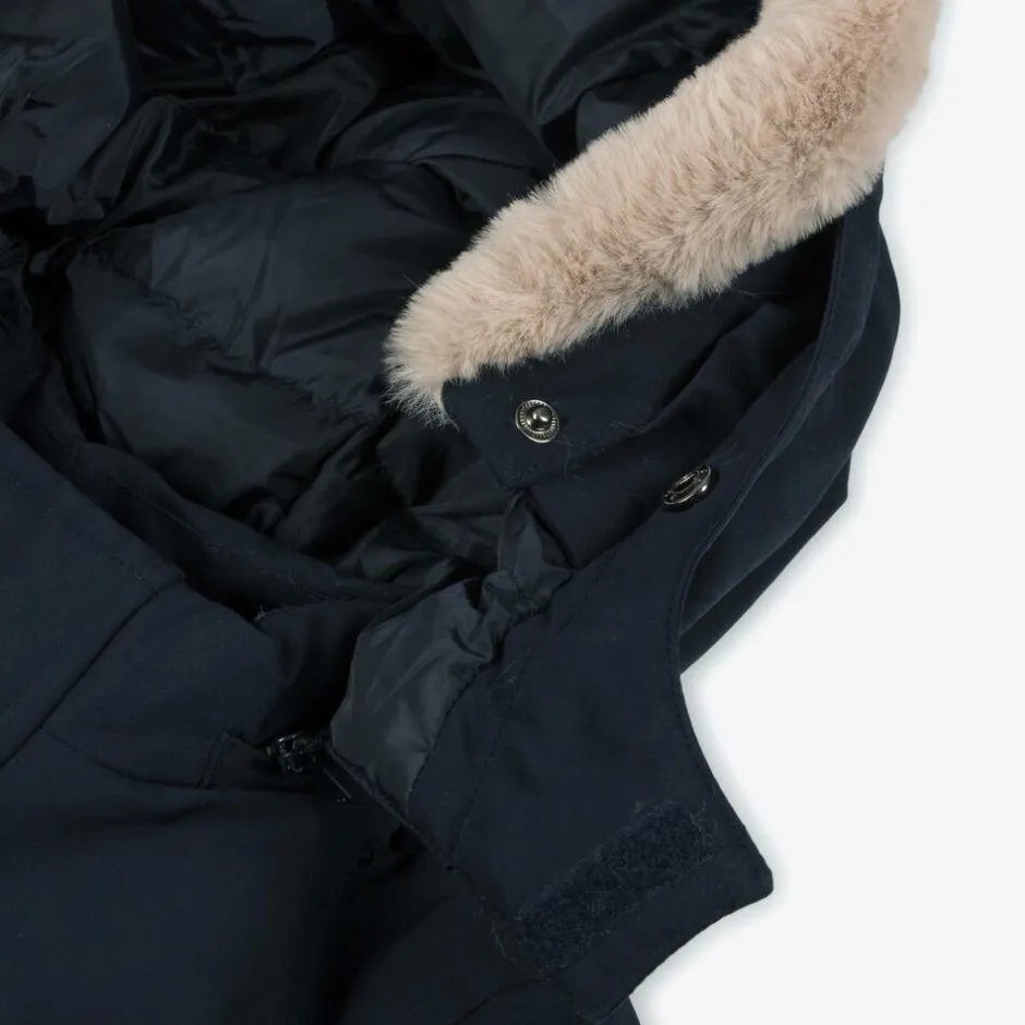 Guess Boys Navy Blue Down-Filled Parka Coat Sale