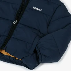 Timberland Boys Navy Blue Hooded Puffer Jacket Outlet