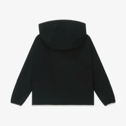 Emporio Armani Boys Navy Blue Hooded Windbreaker New