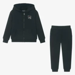 Guess Boys Navy Blue Jersey Tracksuit Hot
