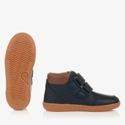 Bobux Kid + Boys Navy Blue Leather Boots Outlet