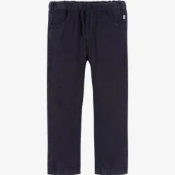 Il Gufo Boys Navy Blue Linen Trousers