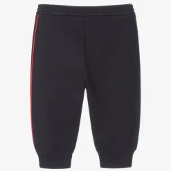 Gucci Boys Navy Blue Logo Joggers Clearance
