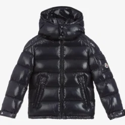 Moncler Enfant Boys Navy Blue New Maya Down Puffer Jacket Outlet