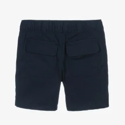 Tommy Hilfiger Boys Navy Blue Organic Cotton Shorts Sale