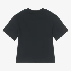 Timberland Boys Navy Blue Organic Cotton T-Shirt New