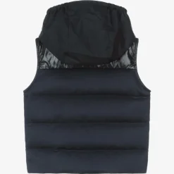 Moncler Enfant Boys Navy Blue Peter Down Padded Gilet Clearance