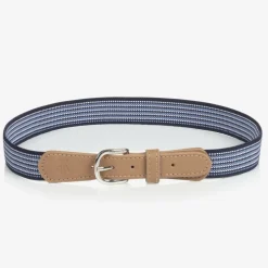 Tutto Piccolo Boys Navy Blue Striped Belt Online