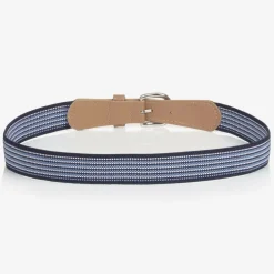 Tutto Piccolo Boys Navy Blue Striped Belt Online