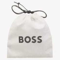 BOSS Boys Navy Blue Suede Leather Belt Hot